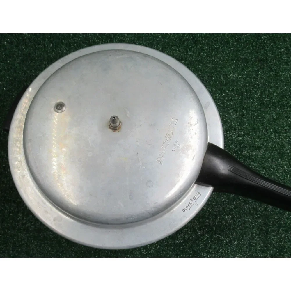 Vtg Mirror-Matic Pressure Cooker 394M 4QT Aluminum w/Jiggler & Gasket-Made USA‎